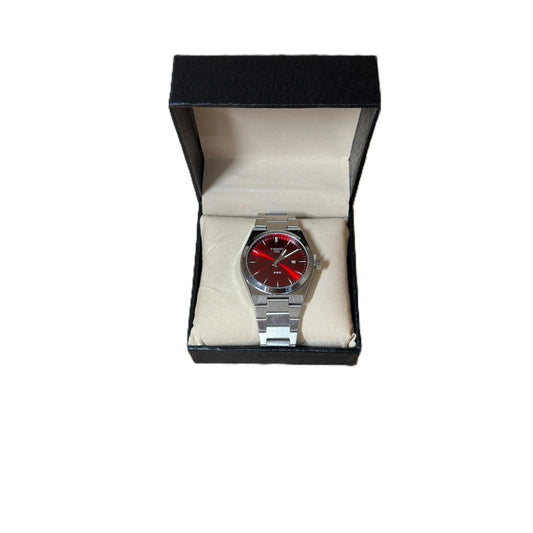 TISSOT ACIER TABLEAU ROUGE